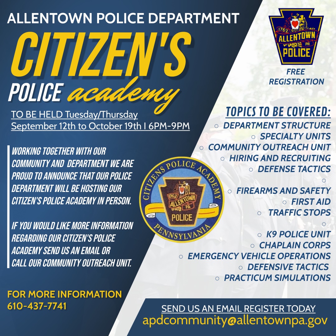 citizen police academy flyer